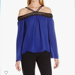 Nicole Miller Artelier Silk Blouse Size Large